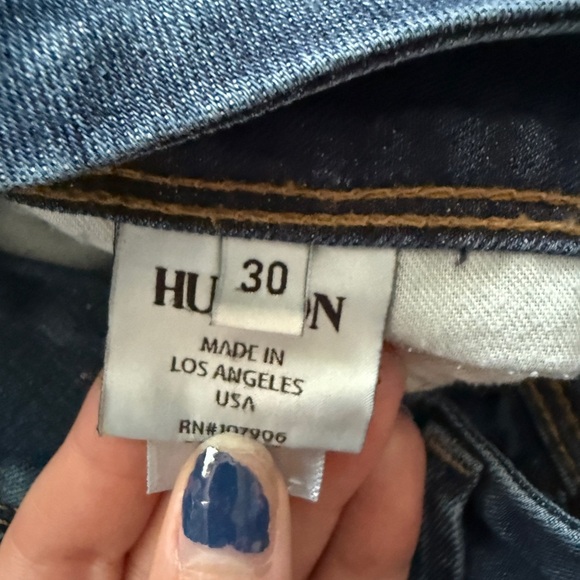 Hudson Jeans Blue Straight-Leg Classic Denim - Picture 6 of 9